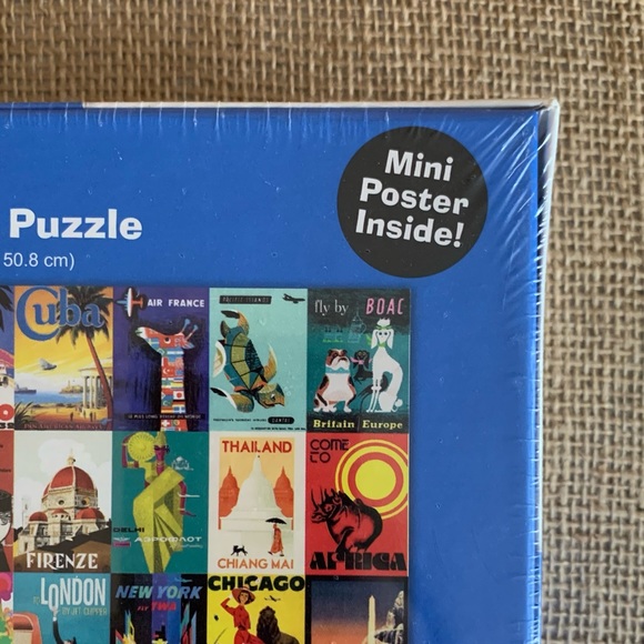RE-MARKS Retro Travel Poster Puzzle from Barnes and Nobles 500 Pieces NIB Sealed - Picture 3 of 8